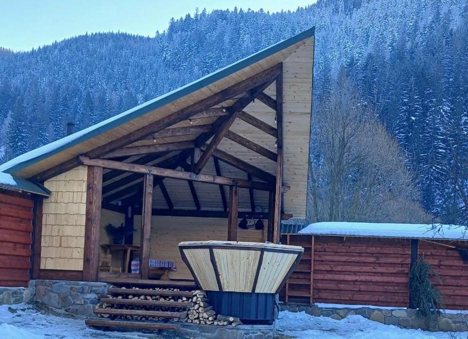 Еко Будинок В Горах Verkhnyaya Bystra Exteriör bild